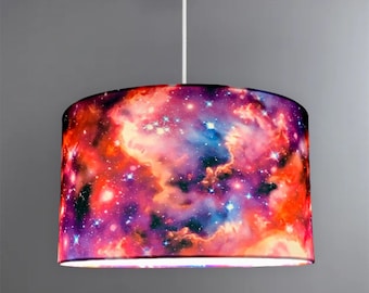 new high quality stunning  kid room deep galaxy space stars clouds in multicoloured sky lamp shade pendant shade