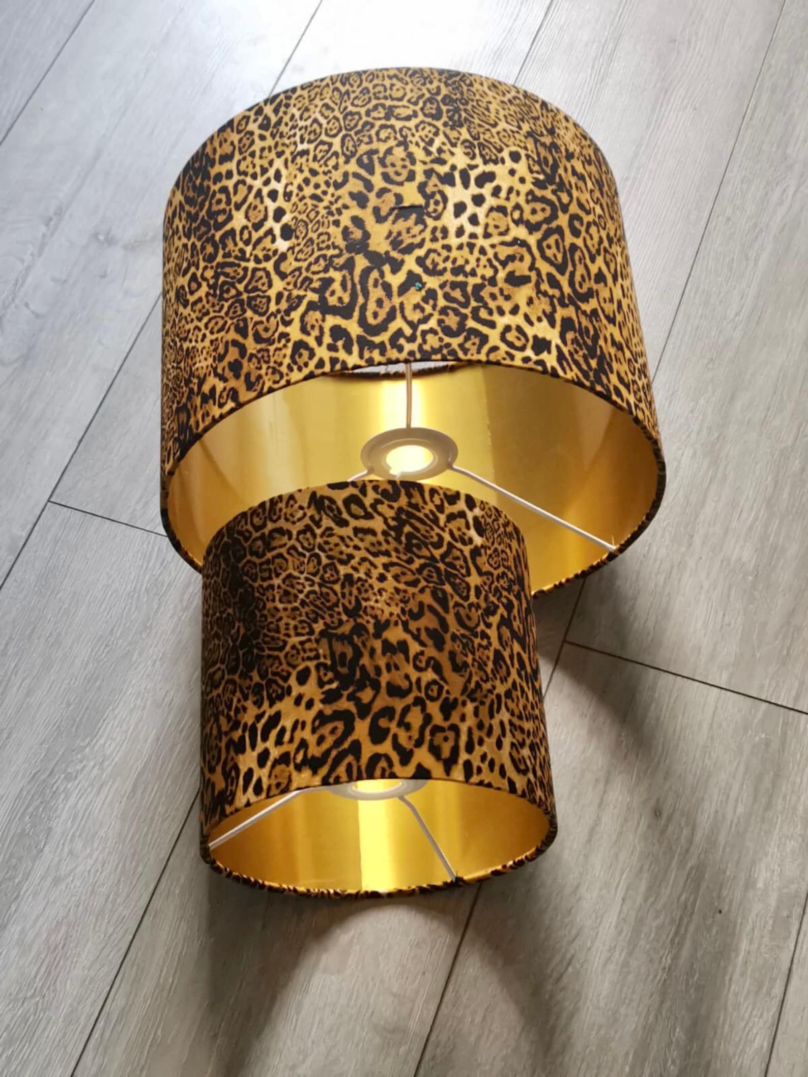 New HQ Luxury Leopard Skin Print Lamp Shade and Pendant Light Etsy