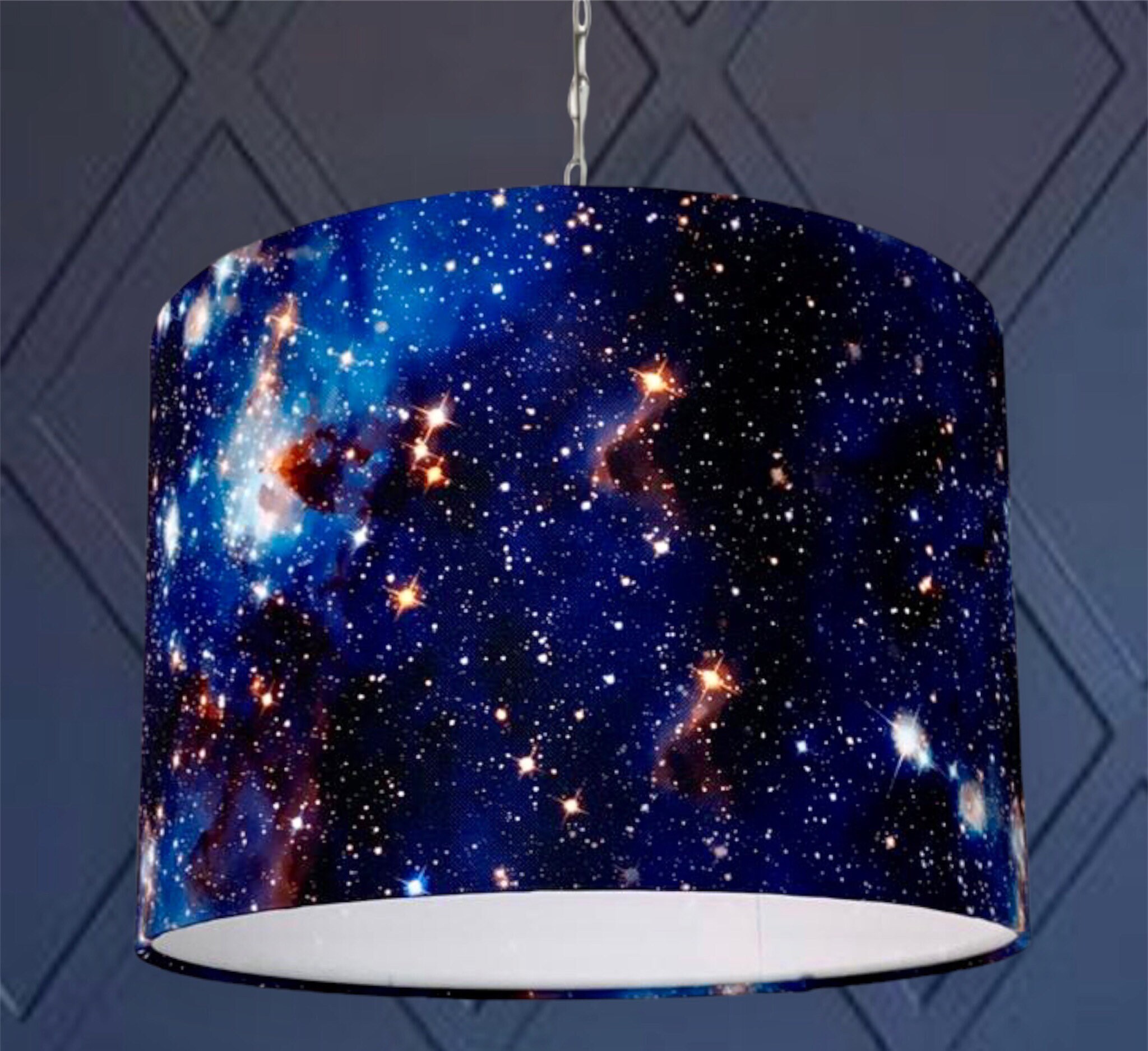 New High Quality Stunning Kid Room Deep Galaxy Space Stars in Blue ...