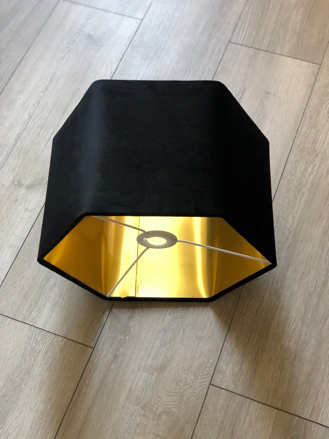 New luxury premium quality hexagon velvet lamp shade pendant Etsy