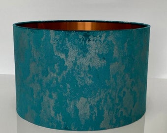 New Luxury Premium Quality Hexagon Velvet Lamp Shade Pendant Light Hot Pink With Brushed Gold Lining