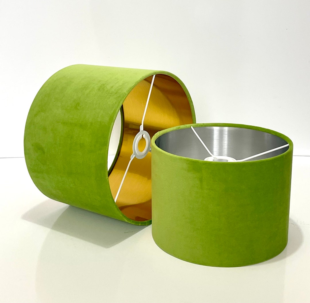 New High Quality Upholstery Lime Green Light Green Velvet Lamp Shade ...