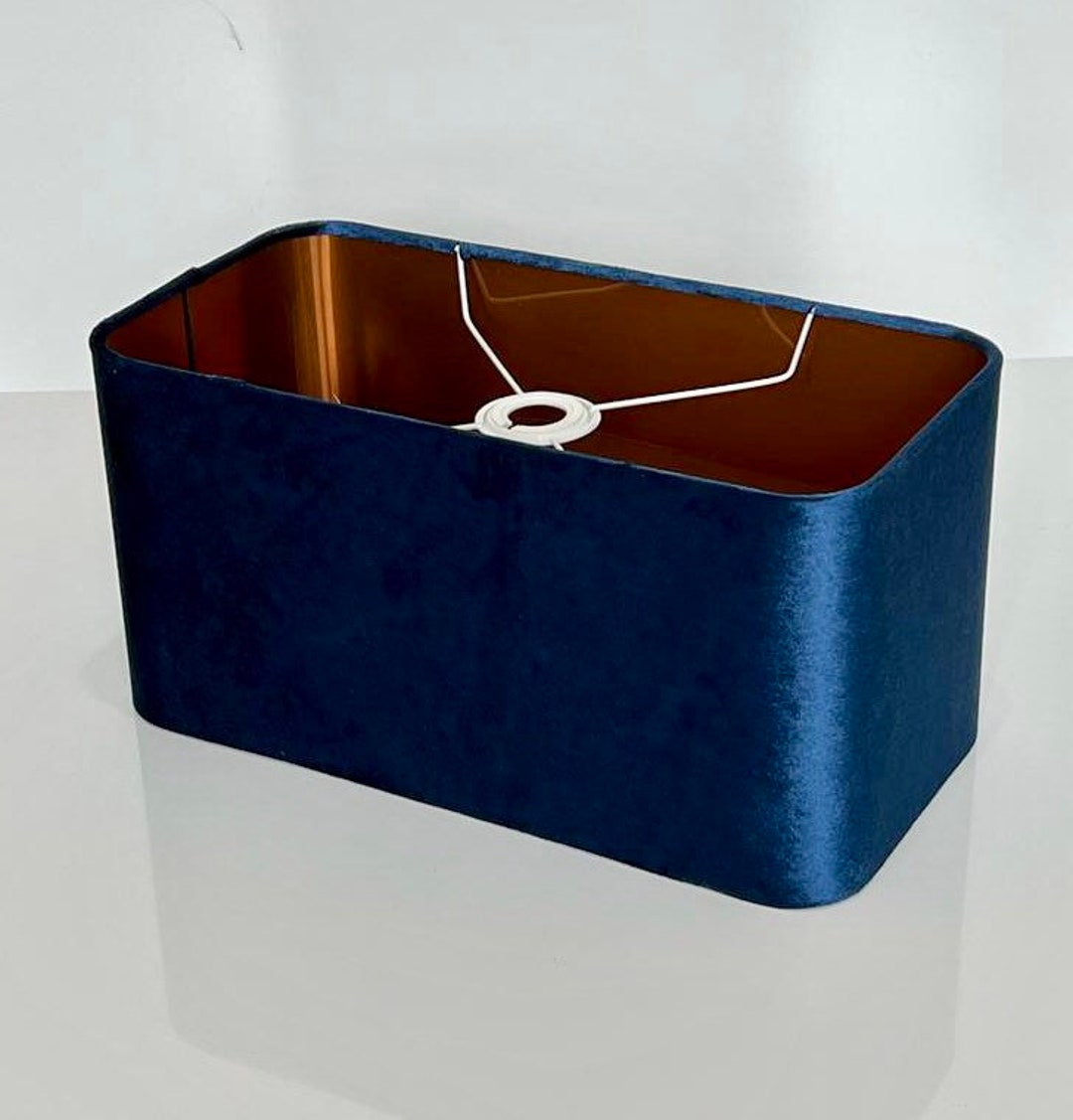 New Luxury Velvet Navy Blue Lamp Shade and Pendant Light Shade Etsy