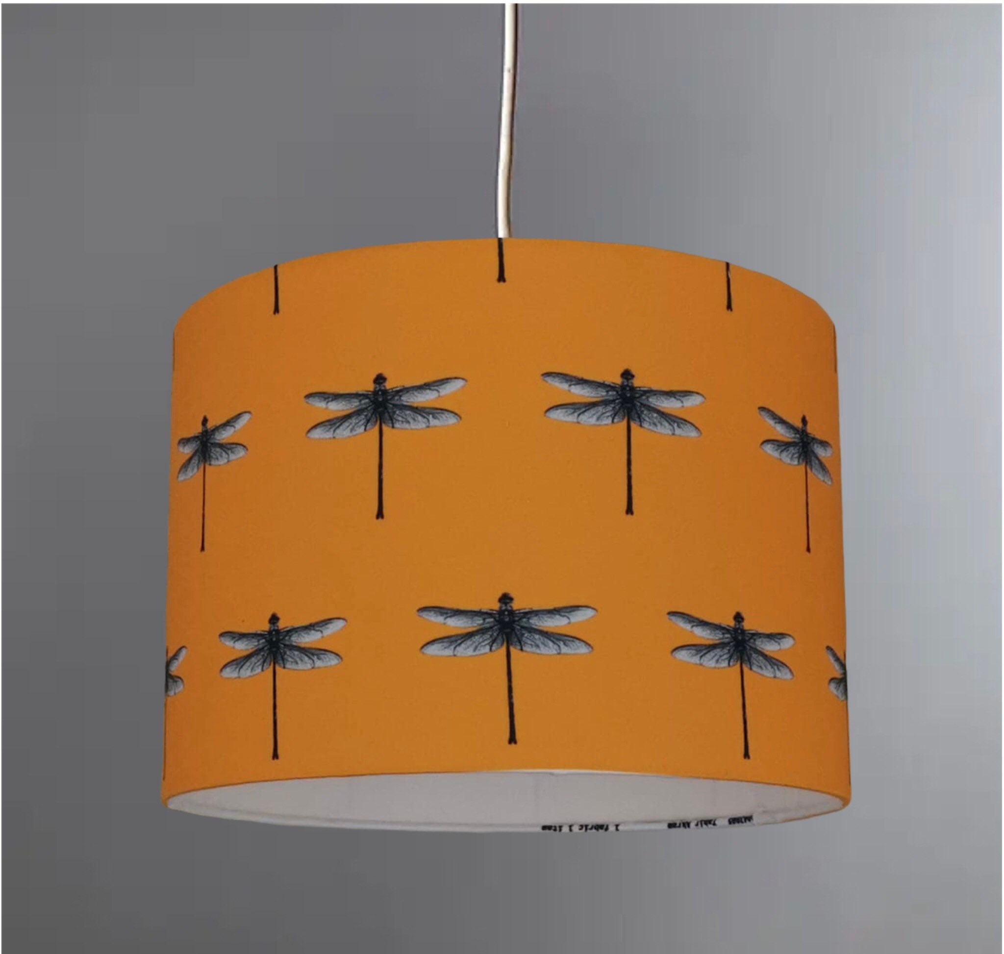 New HQ stunning dragonfly print lamp shade and pendant light Etsy