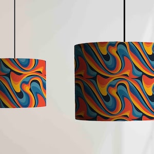 New luxury premium quality drum abstract lava design lamp shade pendant light shade multicoloured pattern available many shapes
