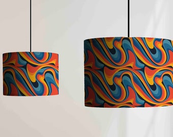 New luxury premium quality drum abstract lava design lamp shade pendant light shade multicoloured pattern available many shapes