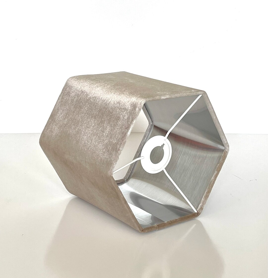 New Luxury Premium Quality Hexagon Velvet Lamp Shade Pendant