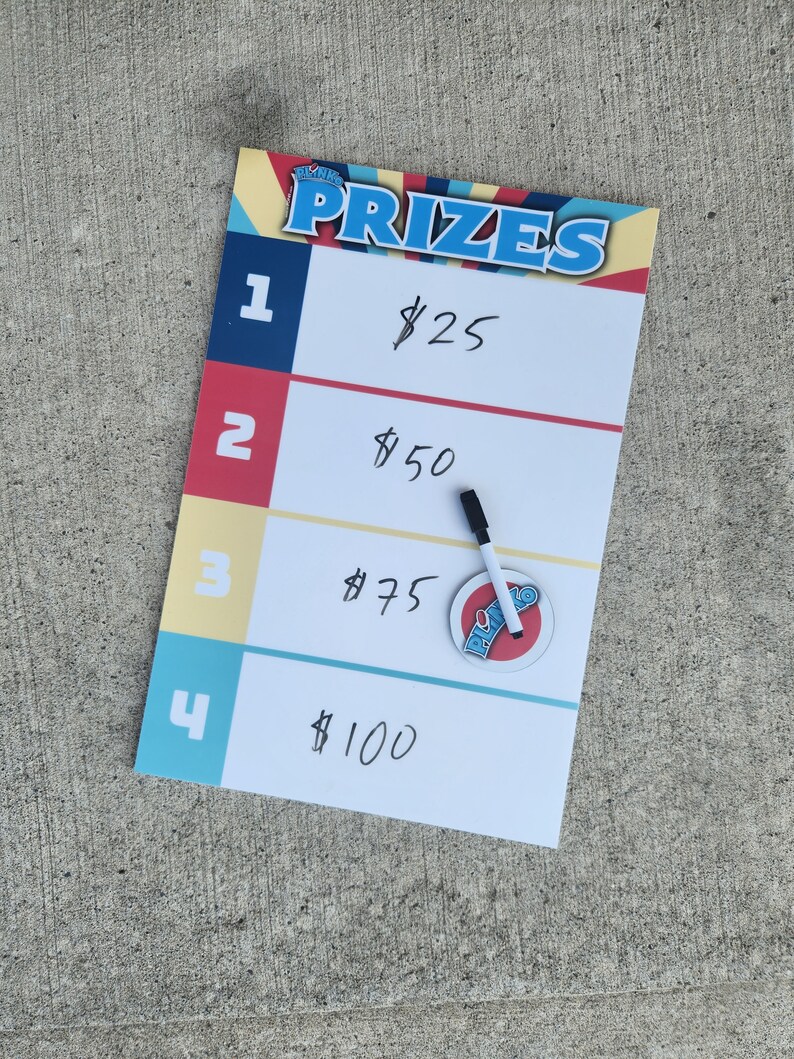 Your Logo Table Top Plinko Game Kit With Prize Board and Pucks additional Shipping Charges Apply