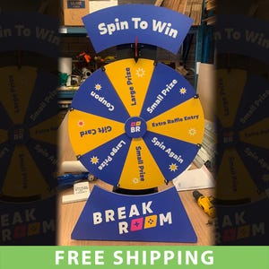 Custom Spin Wheel with Logo, Personalized Prize Wheel, Colourful Branding Wheel for Events, Marketing, Giveaways, Contests & Parties