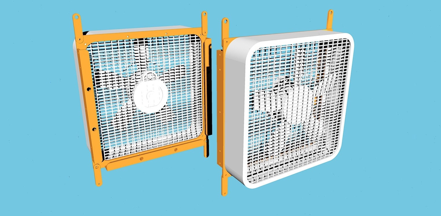 Box Fan Filter Holder Digital Files 20inch CNC, Laser and PDF Bundle Etsy