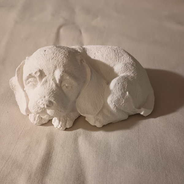 Plaster Dog Etsy