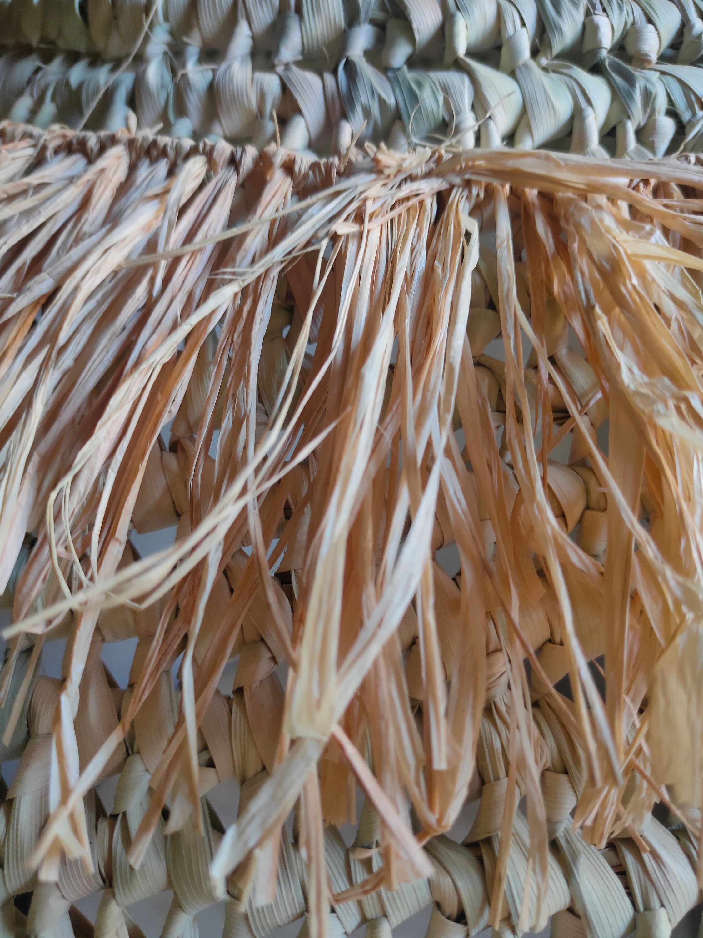 Raffia Straw Woven Pendant Light Natural Raffia Parasol - Etsy