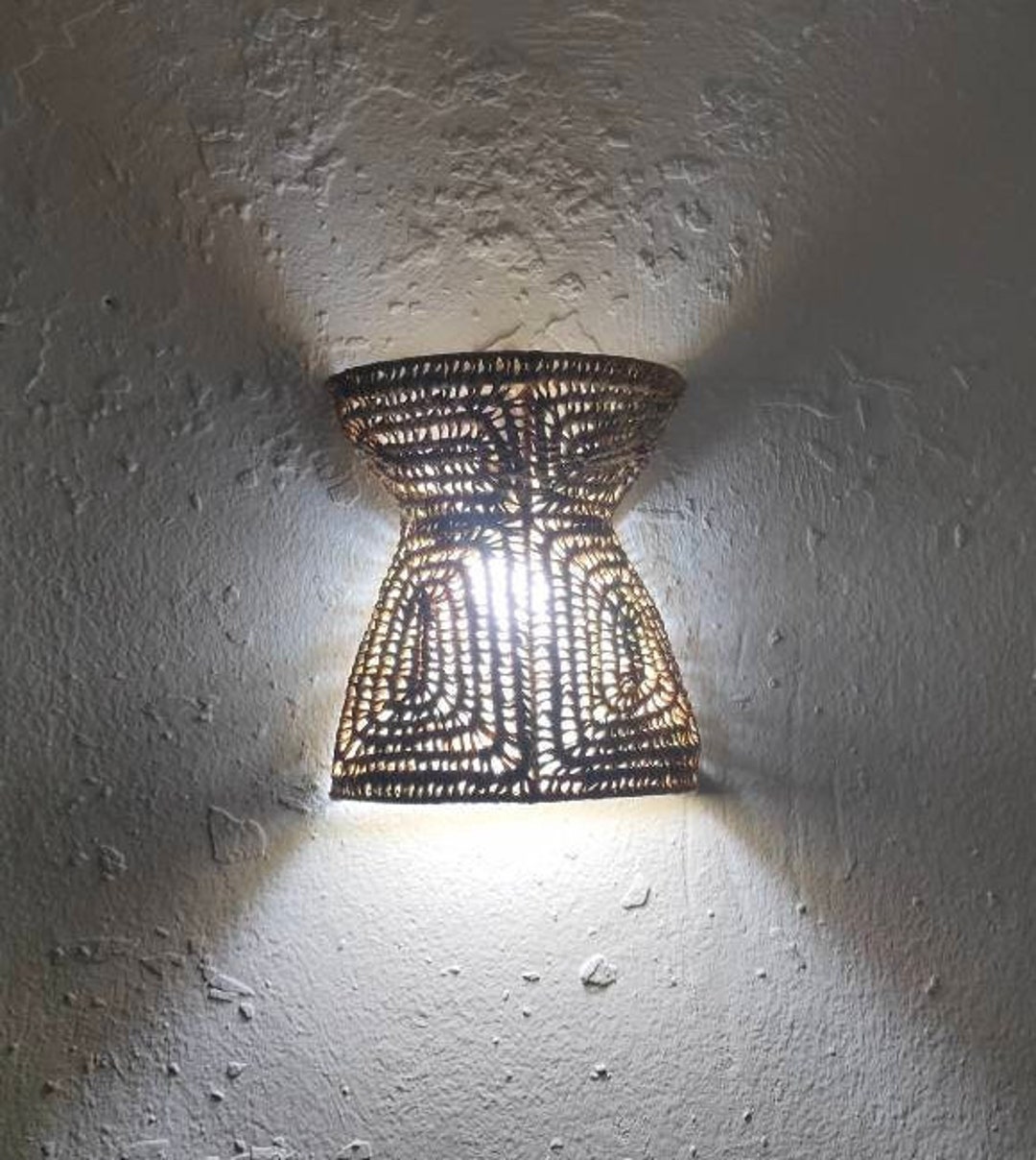 Amazing Sconce Lamp and Wrought Iron Palm Wall - Etsy