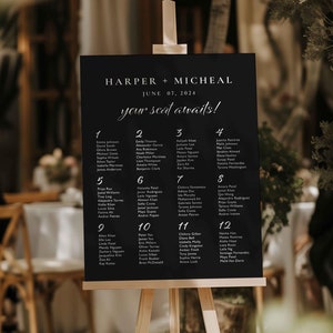 Wedding Seating Chart Acrylic Sign | Acrylic Table Seating Chart Wedding Sign | Custom Wedding Seating Chart Sign | Table Seating Chart Sign