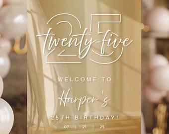 Acrylic Birthday Sign | Personalized Birthday Sign | Birthday Sign | Happy Birthday Sign | Custom Birthday Sign | Decorations for Birthday