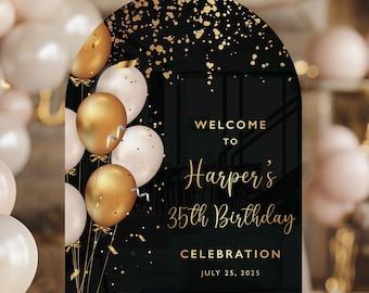 Acrylic Birthday Sign | Personalized Birthday Sign | Birthday Sign | Happy Birthday Sign | Custom Birthday Sign | Decorations for Birthday
