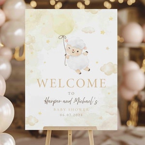 Acrylic Baby Shower Welcome Sign | Custom Baby Shower Sign | Personalized Baby Shower Sign | Custom Acrylic Sign | Baby Rectangle