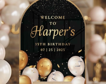Acrylic Birthday Sign | Personalized Birthday Sign | Birthday Sign | Happy Birthday Sign | Custom Birthday Sign | Decorations for Birthday