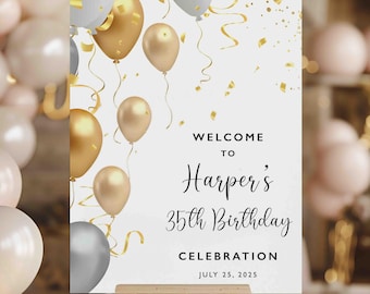 Acrylic Birthday Sign | Personalized Birthday Sign | Birthday Sign | Happy Birthday Sign | Custom Birthday Sign | Decorations for Birthday