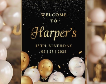 Acrylic Birthday Sign | Personalized Birthday Sign | Birthday Sign | Happy Birthday Sign | Custom Birthday Sign | Decorations for Birthday