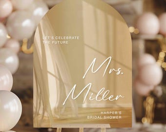 Bridal Shower Acrylic Sign | Acrylic Bridal Shower Welcome Sign | Custom Bridal Shower Sign | Personalized Bridal Shower Welcome Sign