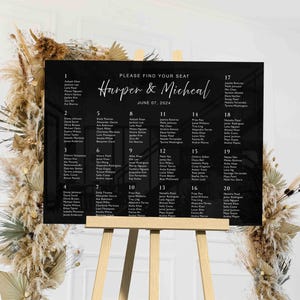 Wedding Seating Chart Acrylic Sign | Acrylic Table Seating Chart Wedding Sign | Custom Wedding Seating Chart Sign | Table Seating Chart Sign