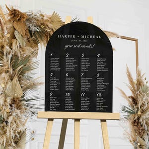 Wedding Seating Chart Acrylic Sign | Acrylic Table Seating Chart Wedding Sign | Custom Wedding Seating Chart Sign | Table Seating Chart Sign