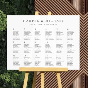 Wedding Seating Chart Acrylic Sign | Acrylic Table Seating Chart Wedding Sign | Custom Wedding Seating Chart Sign | Table Seating Chart Sign
