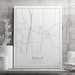 Tully NY Street Map Print | Acrylic Glass Tully City Map Print | Canvas ...