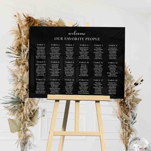 Wedding Seating Chart Acrylic Sign | Acrylic Table Seating Chart Wedding Sign | Custom Wedding Seating Chart Sign | Table Seating Chart Sign
