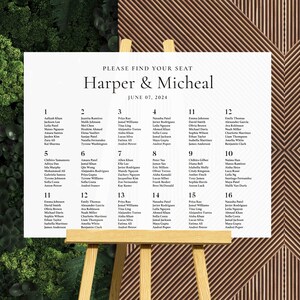 Wedding Seating Chart Acrylic Sign | Acrylic Table Seating Chart Wedding Sign | Custom Wedding Seating Chart Sign | Table Seating Chart Sign