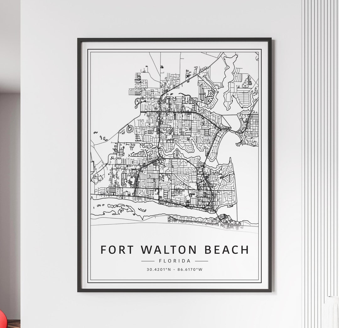 Hurlburt Field FL Street Map Print - Il 1080xN.6057382887 Pz1w 