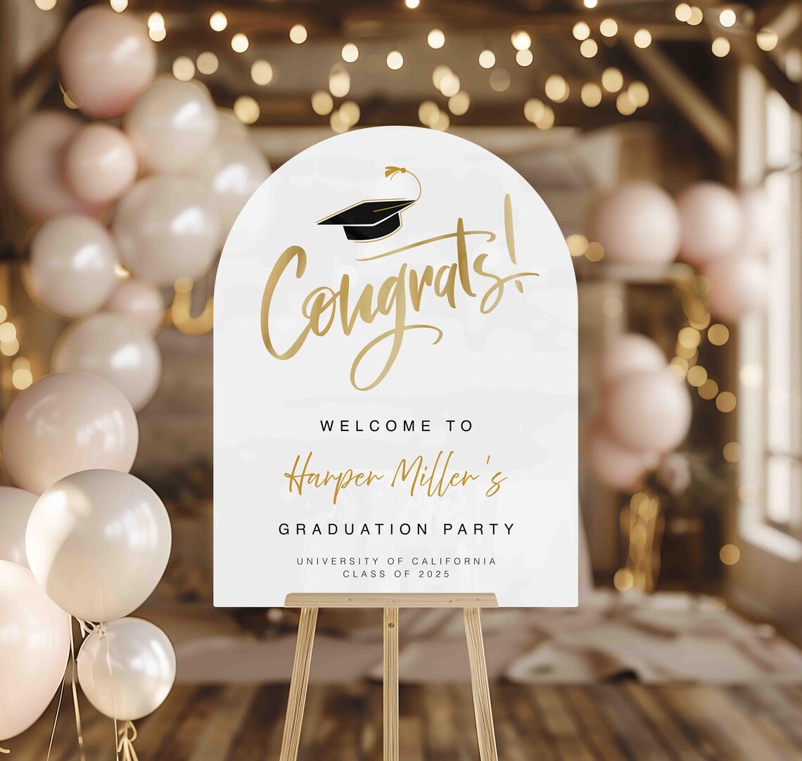 Graduation Sign Only Acrylic Graduation Party Sign | Custom Graduation Sign | Personalized ...