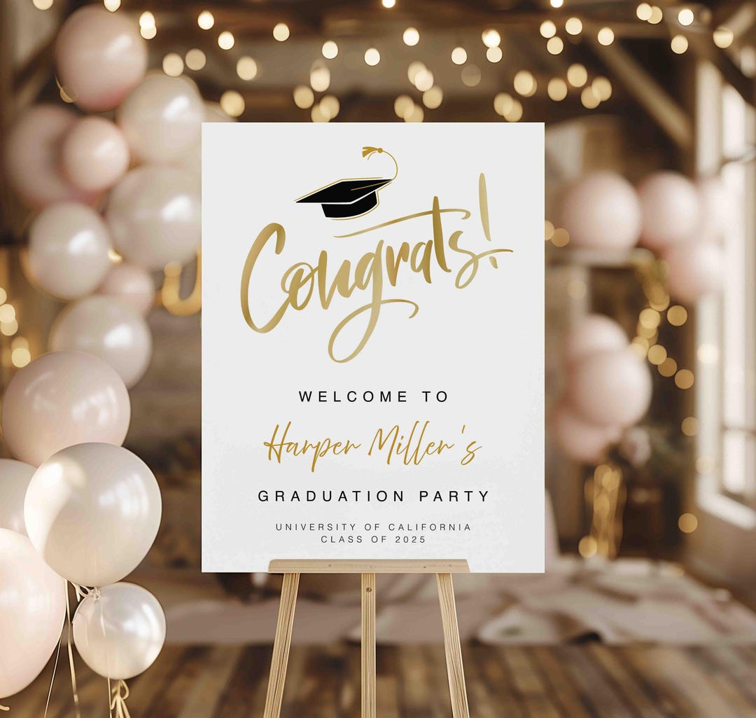 Acrylic Graduation Party Sign | Custom Graduation Sign | Personalized ...
