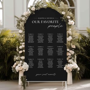 Wedding Seating Chart Acrylic Sign | Acrylic Table Seating Chart Wedding Sign | Custom Wedding Seating Chart Sign | Table Seating Chart Sign