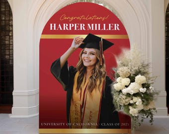 Acrylic Graduation Party Sign | Custom Graduation Sign | Personalized Graduation Sign | Graduation Photo Sign | Printed Graduation Sign