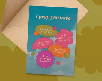 Islamic Greeting Card with Envelope for Dua Ramadan Eid Gift Wedding Muslim Women Hijabi Muslimah