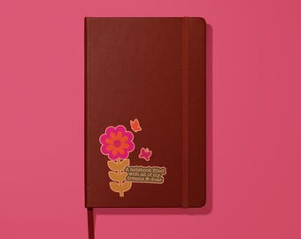 Islamic Leather Journal – Blank Hardcover Notebook with Relatable Muslim Quote | Gift for Muslim Women, Girls, Ramadan, Eid