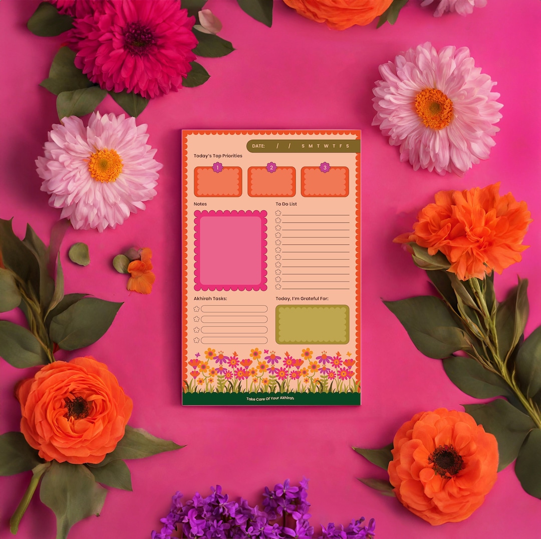 Islamic Daily To-do Notepad Notebook Planner Journal and Deen Task ...