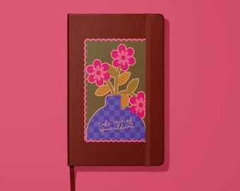 Islamic Leather Journal – Blank Hardcover Notebook with Relatable Muslim Quote | Gift for Muslim Women, Girls, Ramadan, Eid