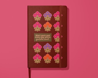 Islamic Leather Journal – Blank Hardcover Notebook with Relatable Muslim Quote | Gift for Muslim Women, Girls, Ramadan, Eid