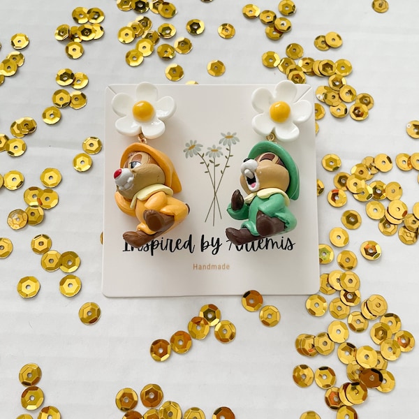 Disney the chip and dale earrings