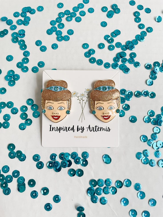 Disney Princess Cinderella Earrings Etsy