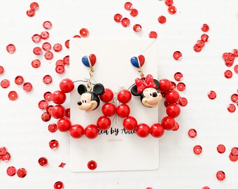 Disney Mickey and Minnie Mouse Earrings