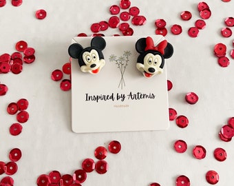 Pendientes de Disney Mickey y Minnie Mouse