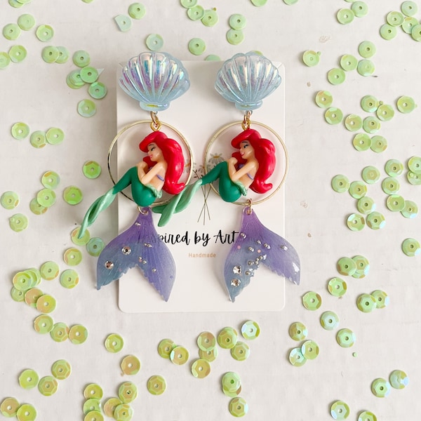 Boucles d’oreilles Disney La Petite Sirène