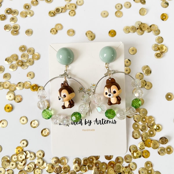 Boucles d'oreilles Tic et Tac Disney