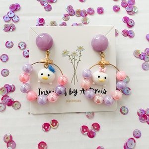 Disney Daisy and Donald duck earrings