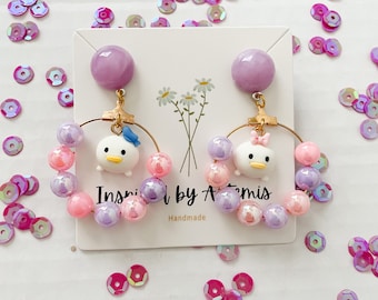 Disney Daisy and Donald duck earrings