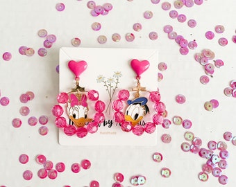 Disney Daisy and Donald Duck Earrings